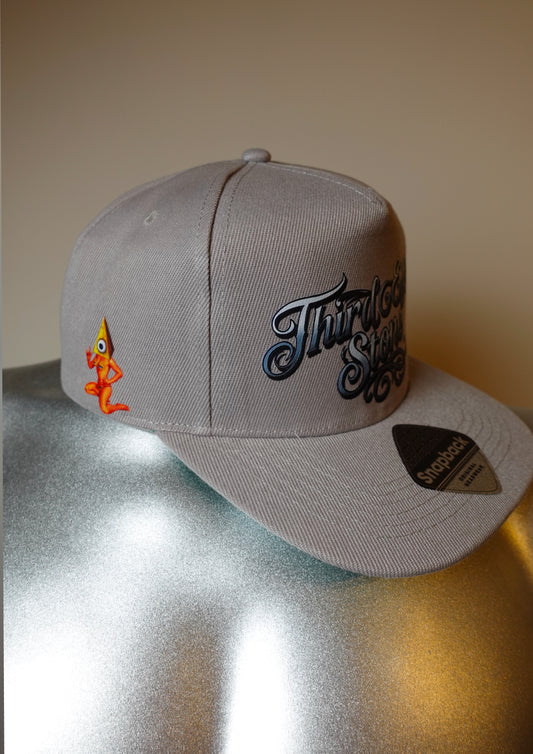 Casquette plate grise