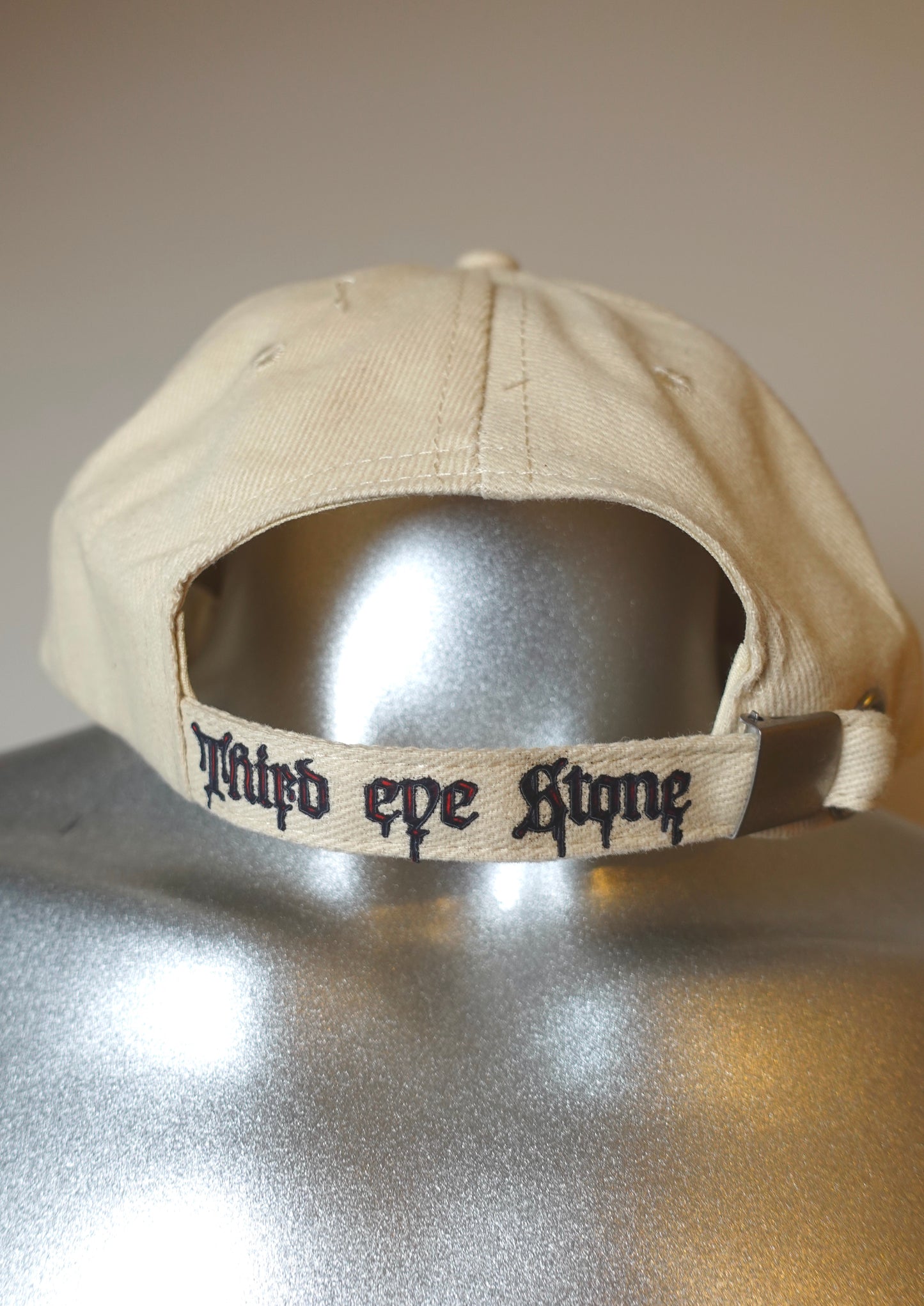 Casquette beige réglable