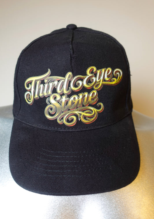 Casquette noire à visière convexe